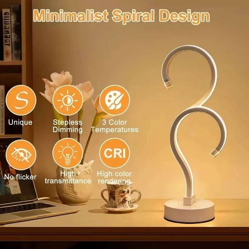 Creative Double Question Mark Lamp – USB LED Desk Light with 3 Colors
