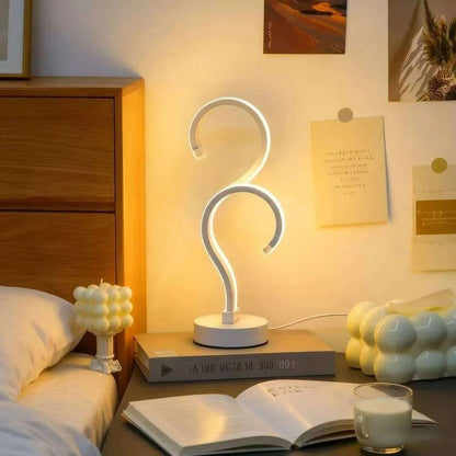 Creative Double Question Mark Lamp – USB LED Desk Light with 3 Colors