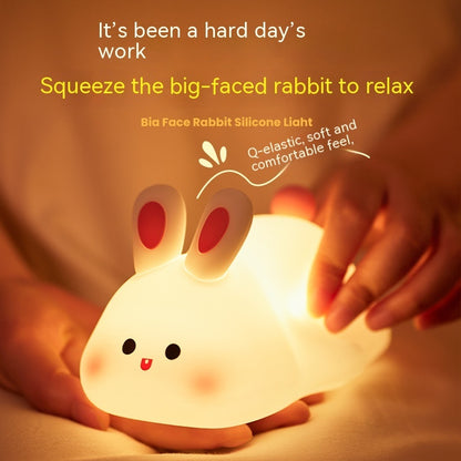 Cute Rabbit Bedside Lamp – Touch LED Light