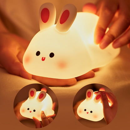 Cute Rabbit Bedside Lamp – Touch LED Light