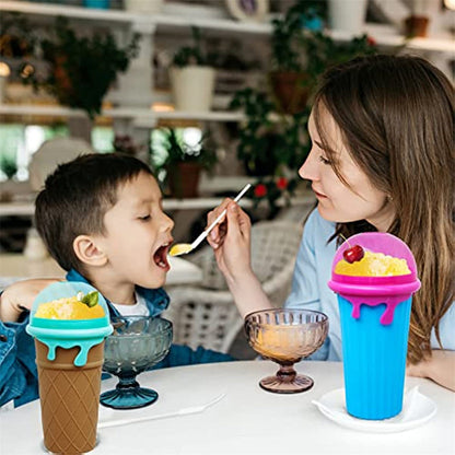 500ml Slushy Maker Cup – Quick Freeze Squeeze Bottle