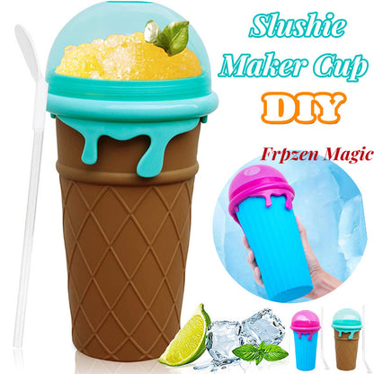 500ml Slushy Maker Cup – Quick Freeze Squeeze Bottle