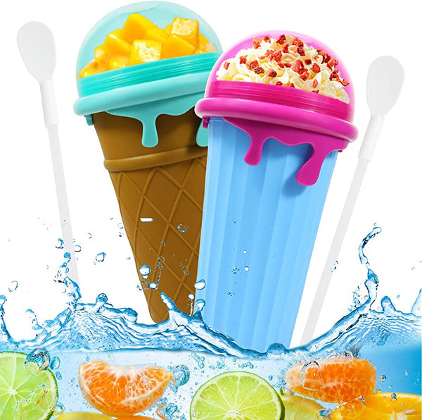 500ml Slushy Maker Cup – Quick Freeze Squeeze Bottle