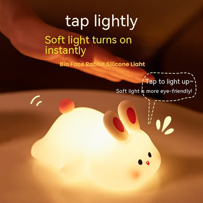 Cute Rabbit Bedside Lamp – Touch LED Light