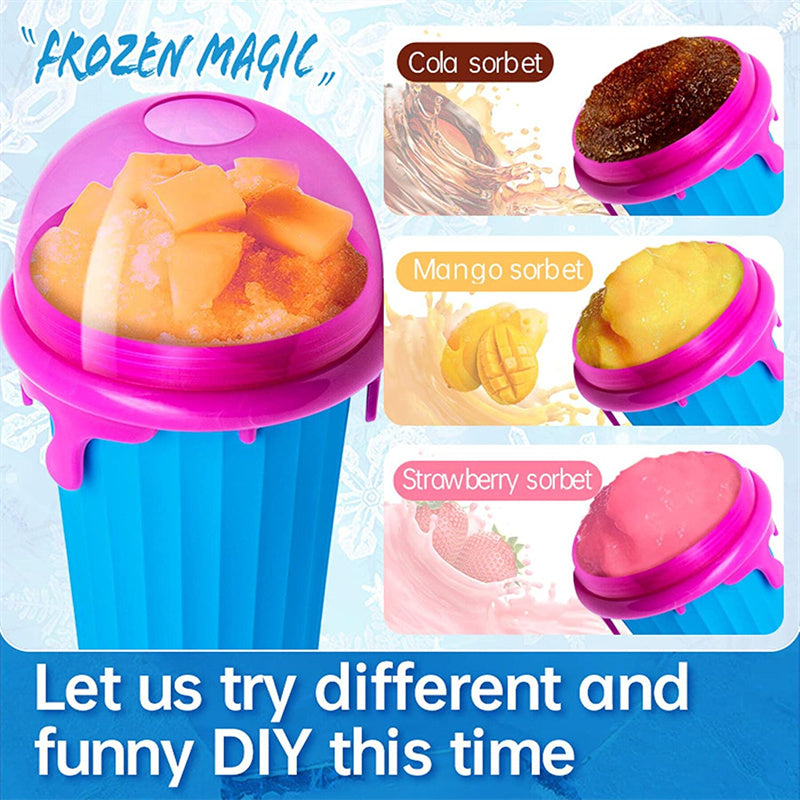 500ml Slushy Maker Cup – Quick Freeze Squeeze Bottle
