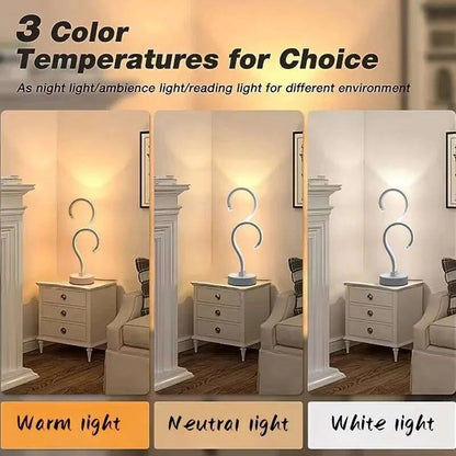 Creative Double Question Mark Lamp – USB LED Desk Light with 3 Colors