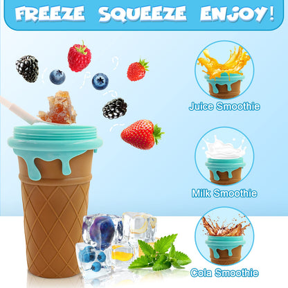 500ml Slushy Maker Cup – Quick Freeze Squeeze Bottle