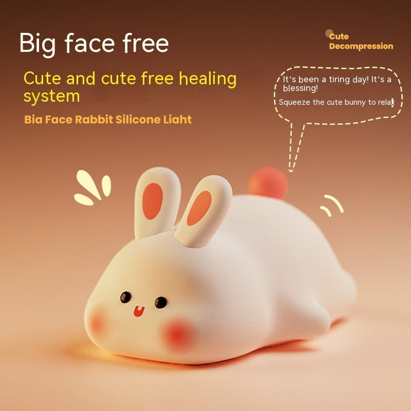 Cute Rabbit Bedside Lamp – Touch LED Light