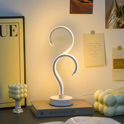 Creative Double Question Mark Lamp – USB LED Desk Light with 3 Colors
